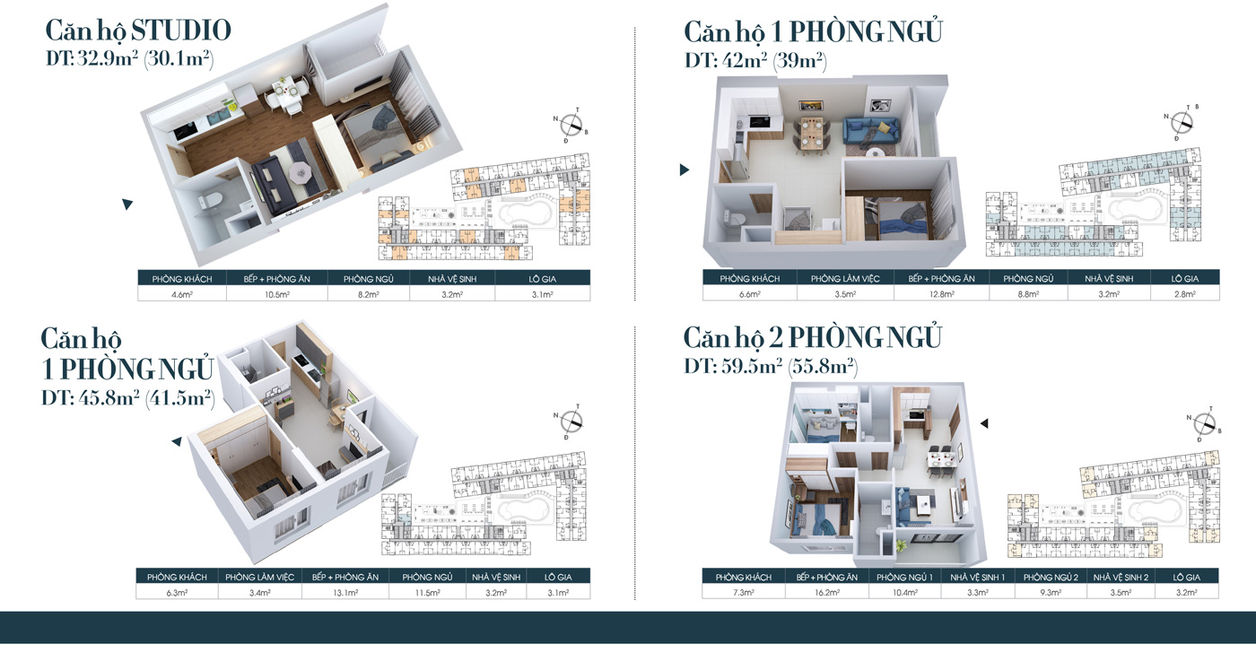 Thiết kế căn hộ dự án căn hộ chung cư Legacy Central Thuận An Bình Dương