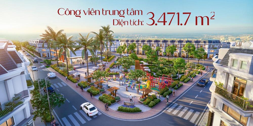 Công viên cây xanh kết hợp khu vui chơi trẻ em ngoài trời đem đến không gian sống chất lượng cao